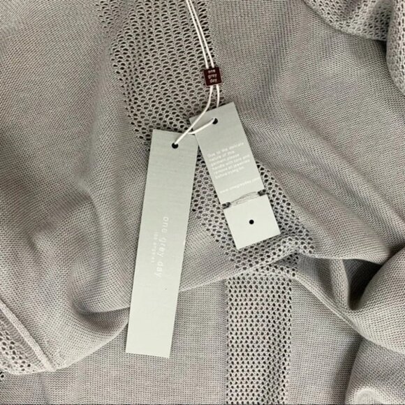 Anthropologie One Grey Day Vesper Cardigan Sweater Belted Duster Draped Gray XS - Picture 11 of 15